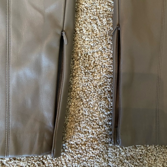 Zara Faux Leather Skinny Legging New - Picture 4 of 9